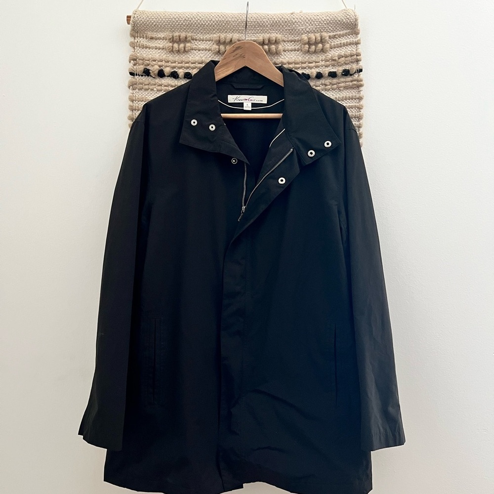 Kenneth Cole New York Black Raincoat